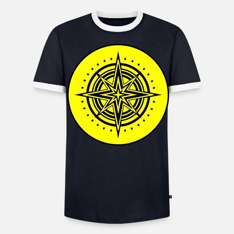 Compass icon icon - Men's Ringer Shirt - undefined