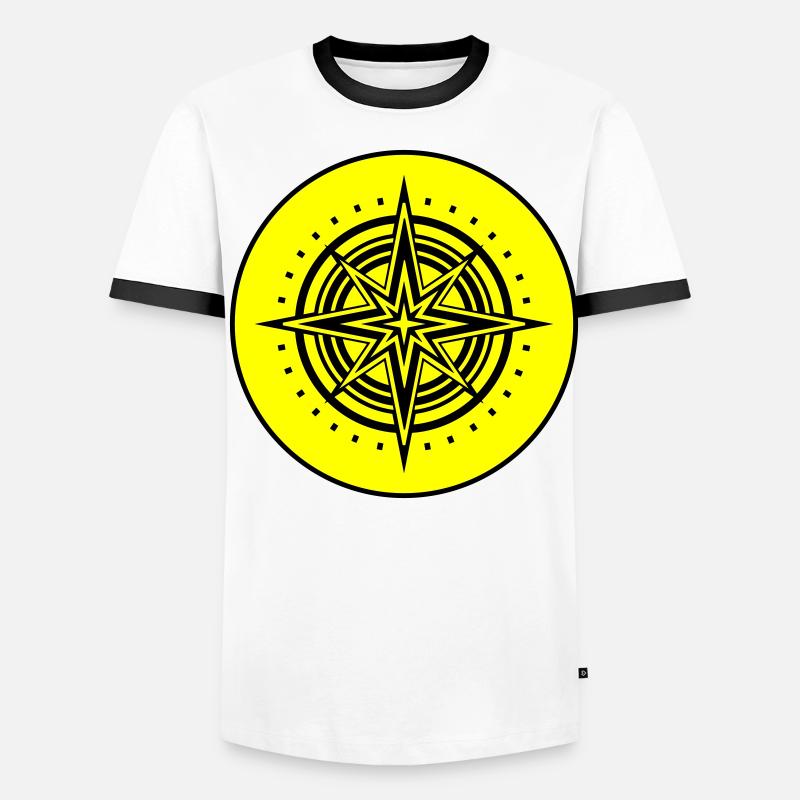 Compass icon icon Men's Ringer Shirt