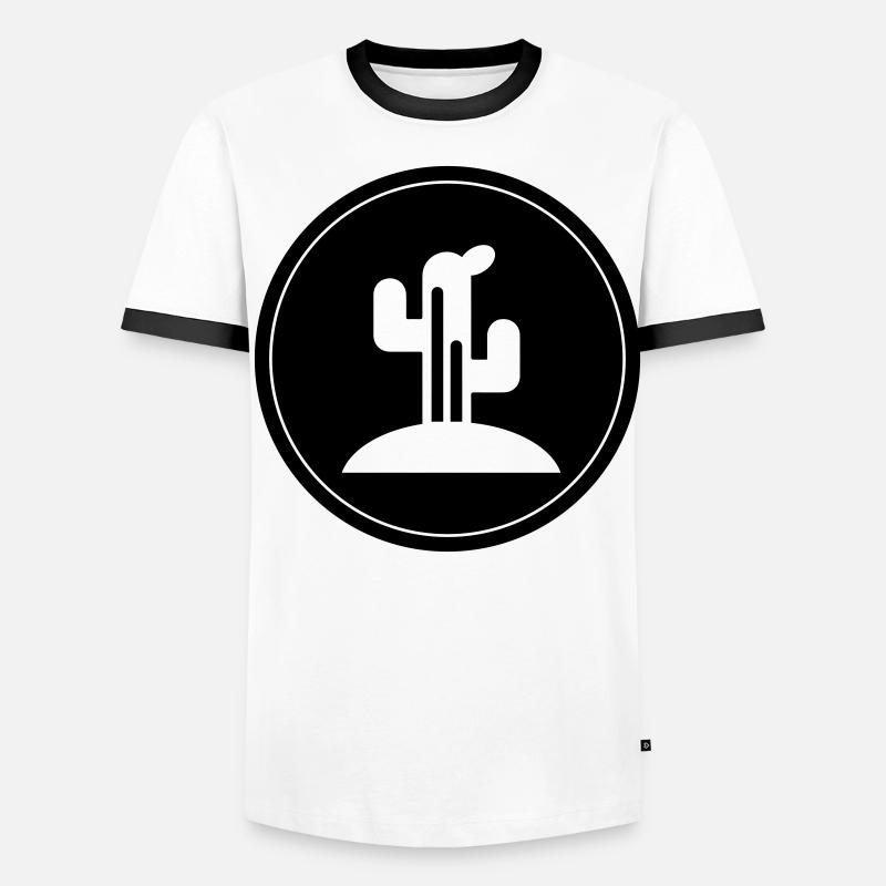 Plante de cactus T-shirt contrasté Homme