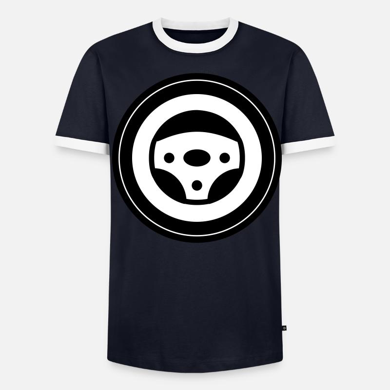 Cercle de réglage des pneus T-shirt contrasté Homme