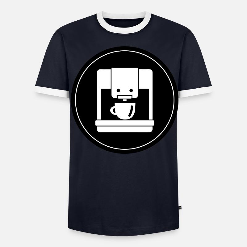 Coffee machine icon Men's Ringer Shirt