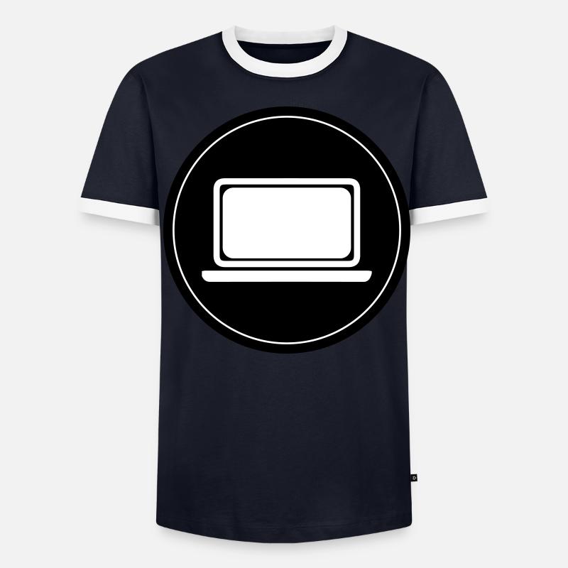 Laptop Pc Office Men's Ringer Shirt