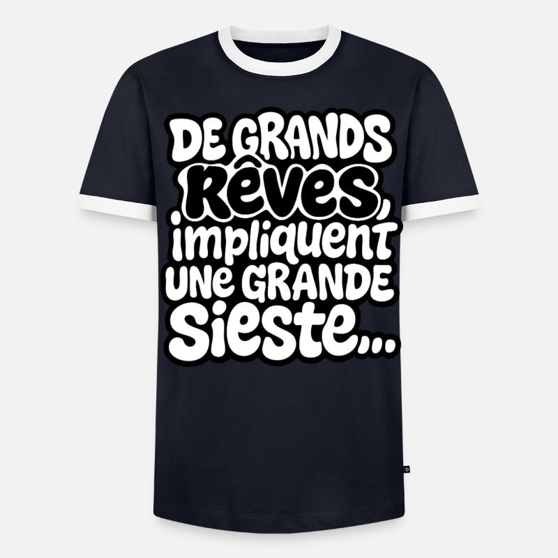 Große Träume beinhalten ein großes Nickerchen - Männer Kontrast-T-Shirt - undefined