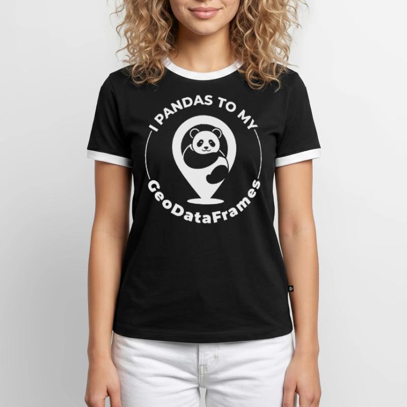 GeoDataFrames Pandas GIS Programmation Python T-shirt contrasté Homme