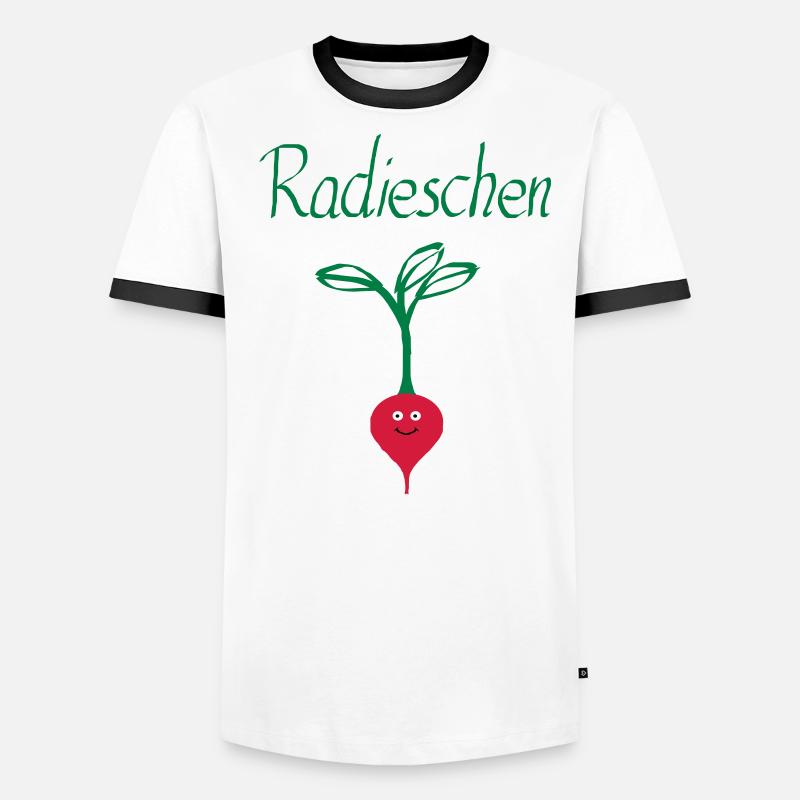 Radieschen 3 Männer Kontrast-T-Shirt