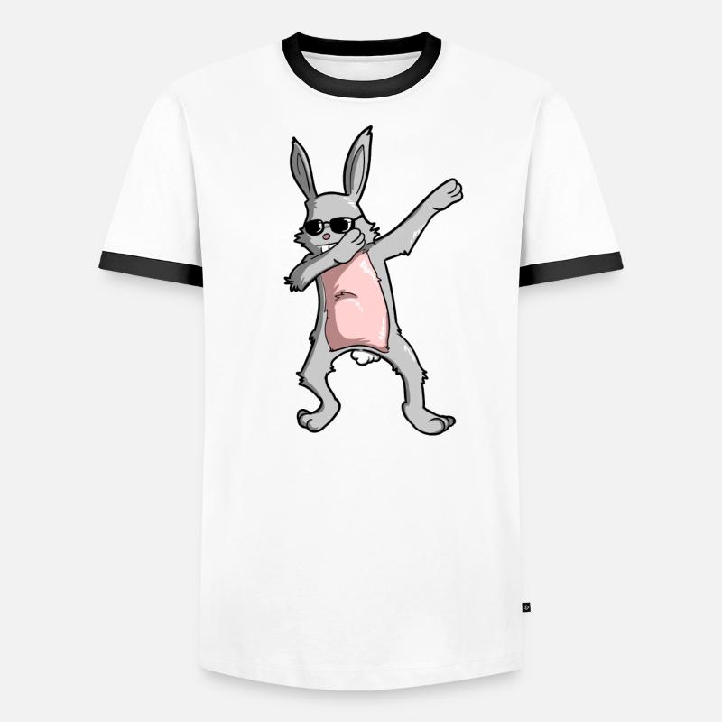 Dabbing Easter Bunny - Easter Bunny Dab! Men's Ringer Shirt