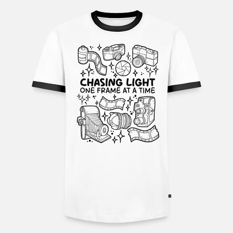 Chasing Light – Frame by Frame Men's Ringer Shirt