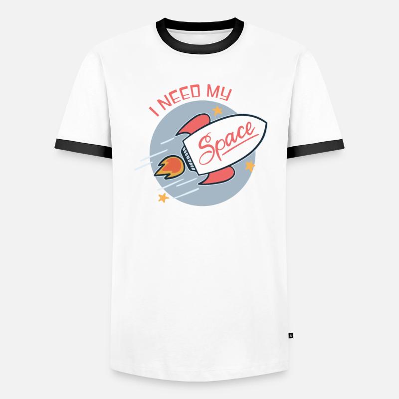 Fusée spatiale T-shirt contrasté Homme