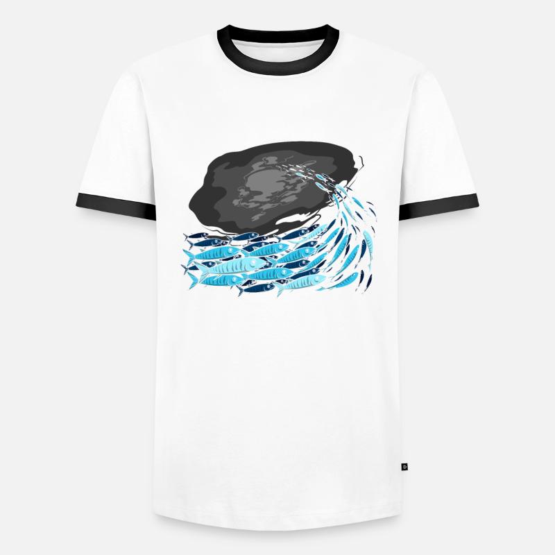 Fish Predatory fish Men's Ringer Shirt