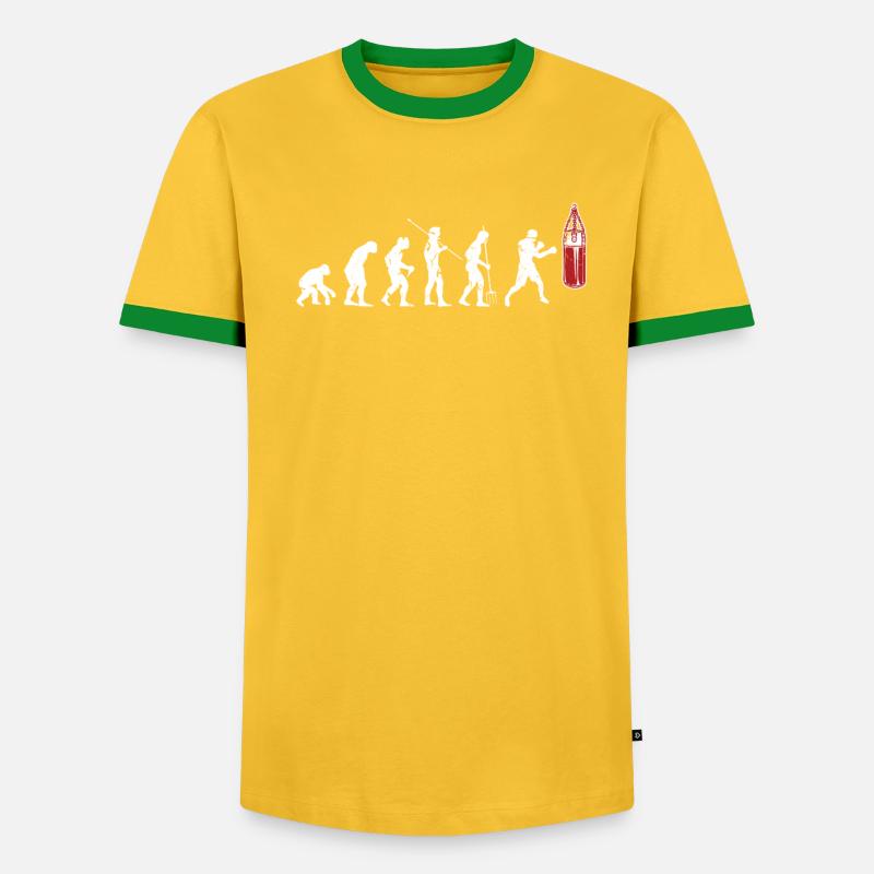 Boxing evolution - Men's Ringer Shirt - undefined