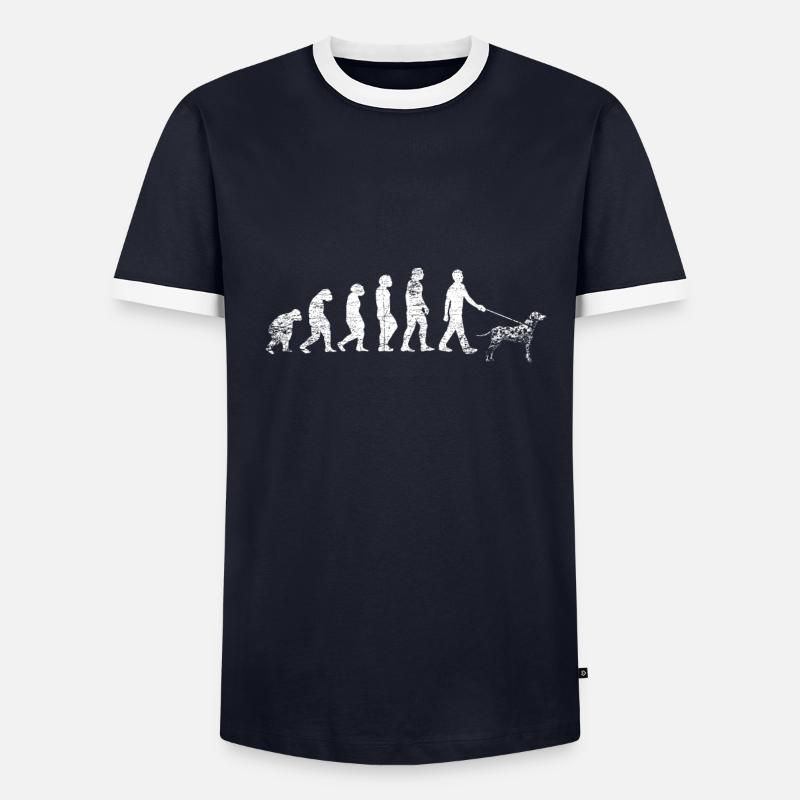 Évolution dalmatien T-shirt contrasté Homme