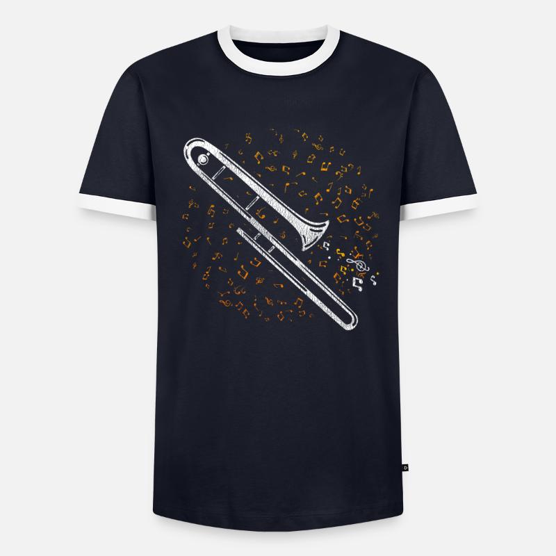 Trombone trombone T-shirt contrasté Homme