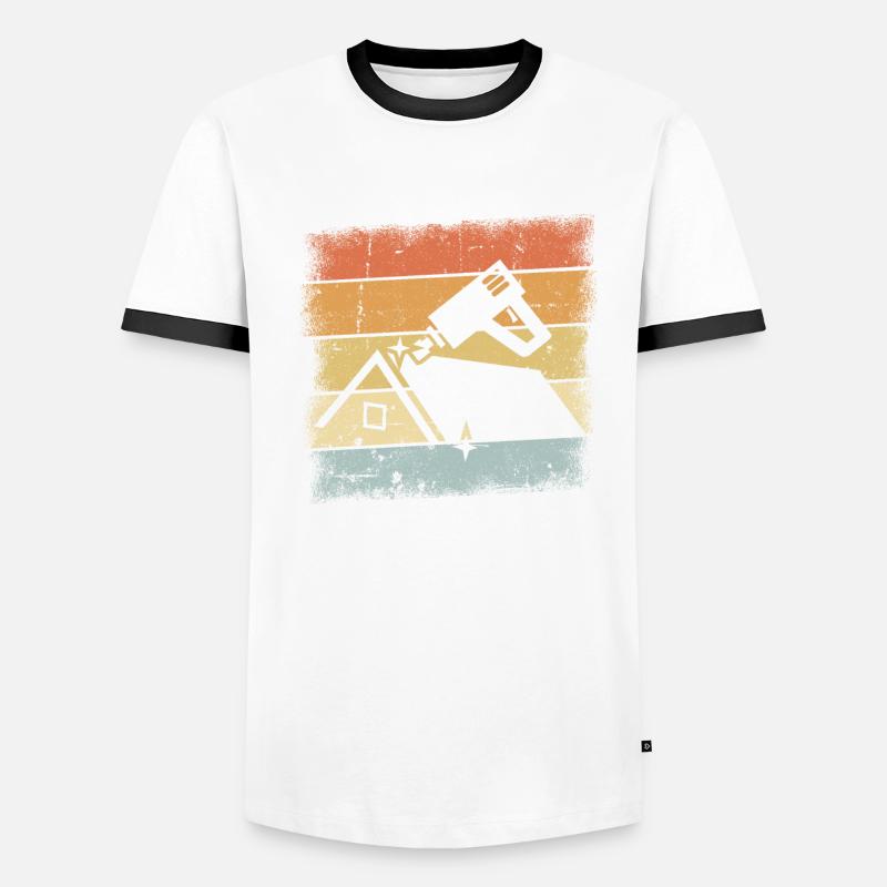 Dachdecker Männer Kontrast-T-Shirt