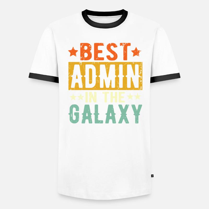 Best Admin ever Admin Geschenk Männer Kontrast-T-Shirt