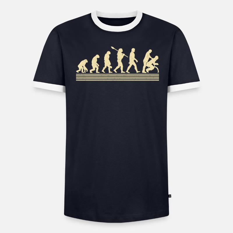 Physiotherapist Assistant Evolution - Men's Ringer Shirt - undefined
