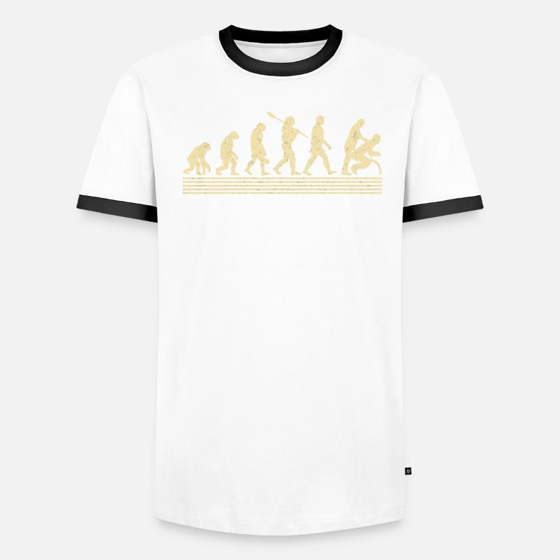 Physiotherapist Assistant Evolution Men's Ringer Shirt