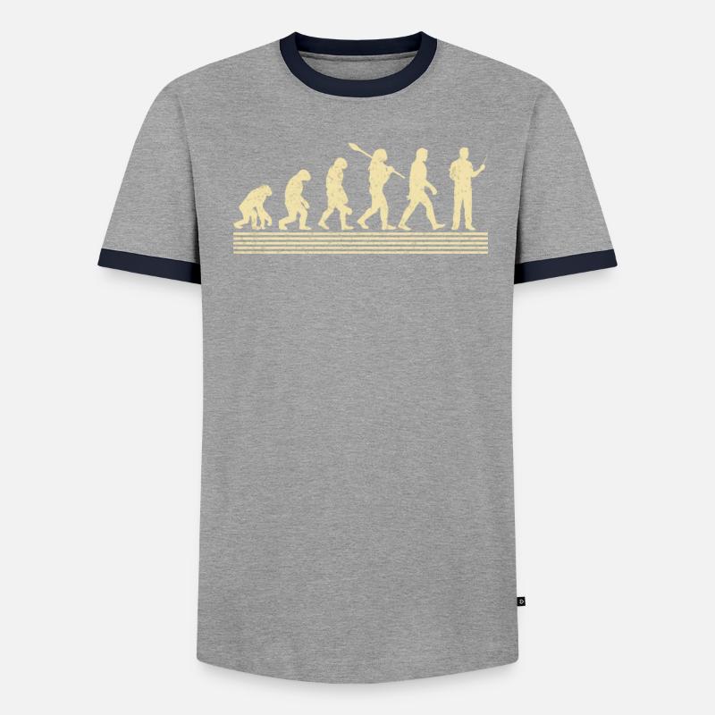 Évolution de l’enseignant du secondaire - T-shirt contrasté Homme - undefined