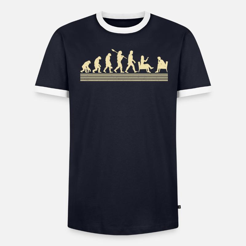 Evolution Des Schulberaters - Männer Kontrast-T-Shirt - undefined