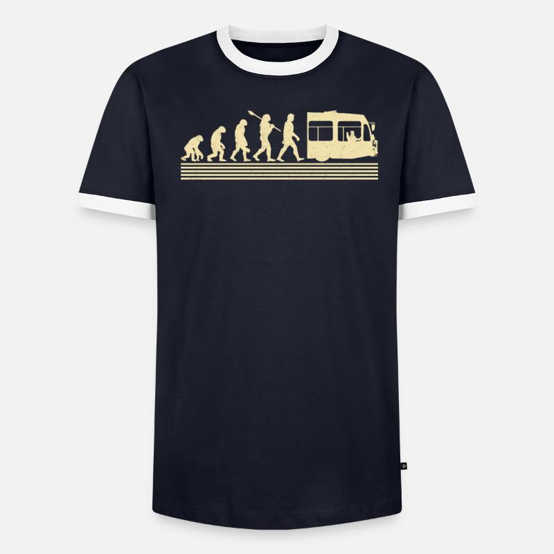 Bus driver evolution - Men's Ringer Shirt - undefined