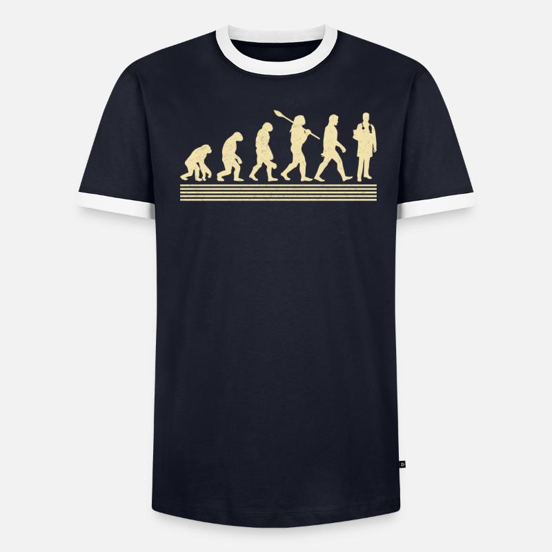 Evolution Des Arztes - Männer Kontrast-T-Shirt - undefined