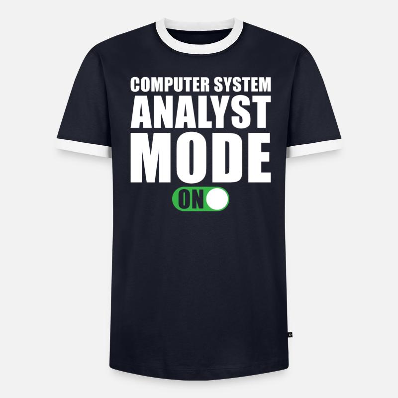 Computer System Analyst Gift - Men's Ringer Shirt - undefined