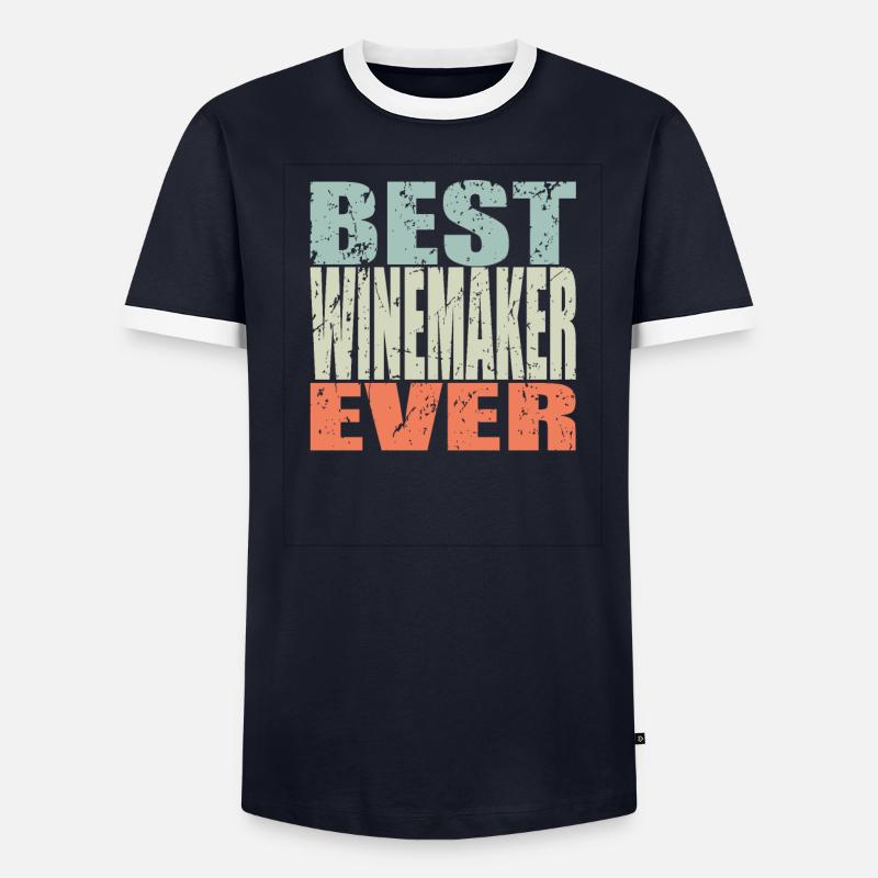 Best Winemaker ever Winemaker Gift - Men's Ringer Shirt - undefined