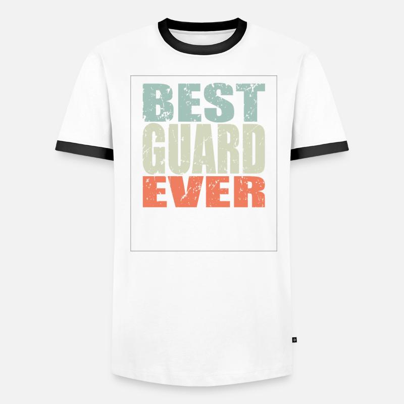 Best Security Guard ever Security Guard Gift Men's Ringer Shirt