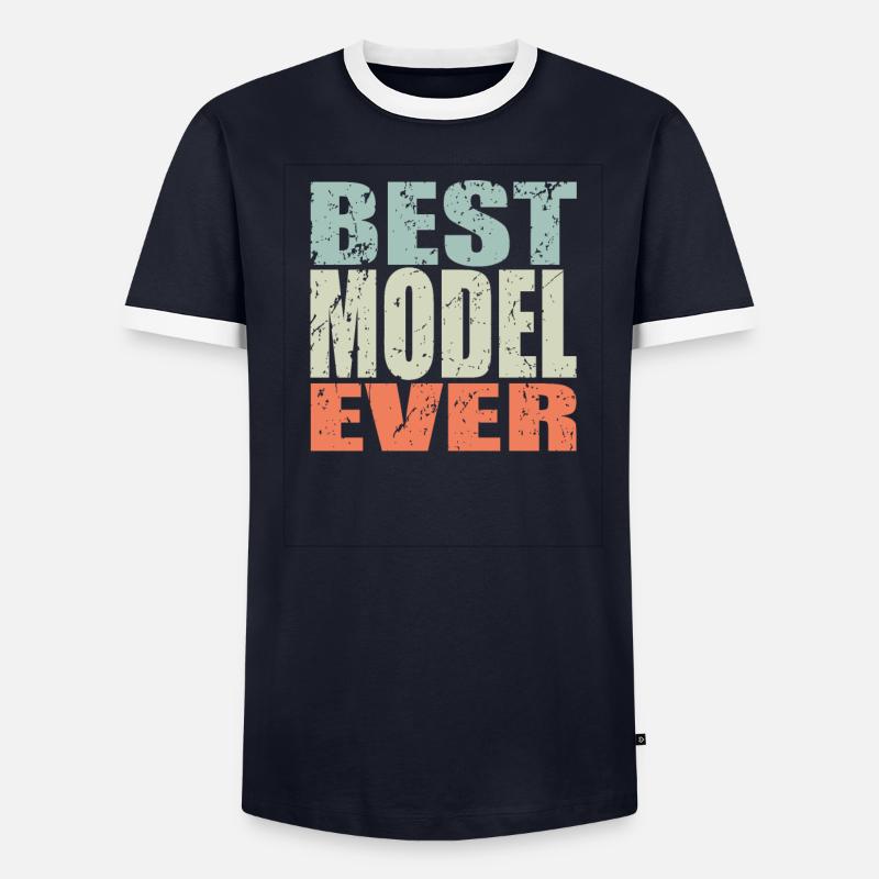 Best Model ever Model Geschenk - Männer Kontrast-T-Shirt - undefined