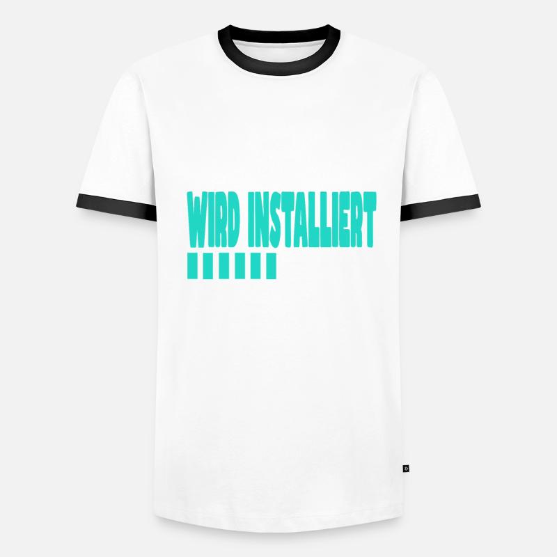 Dichter wird installiert Männer Kontrast-T-Shirt