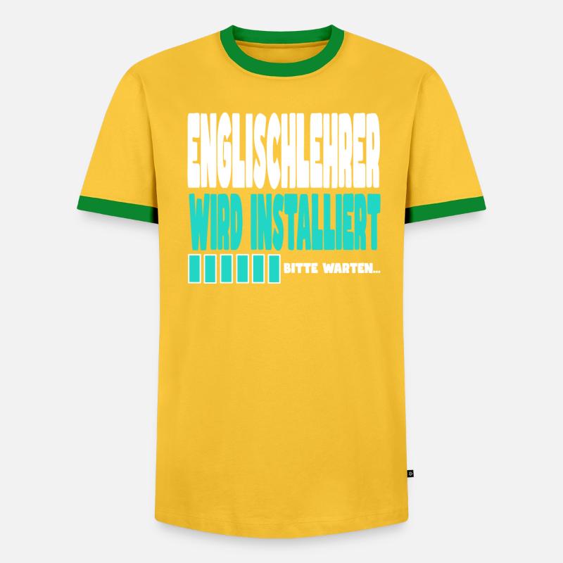 Englischlehrer wird installiert - Männer Kontrast-T-Shirt - undefined