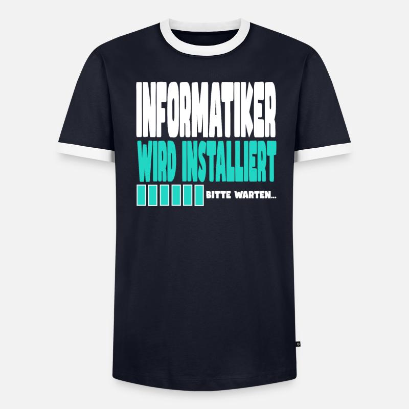 Informatiker wird installiert - Männer Kontrast-T-Shirt - undefined