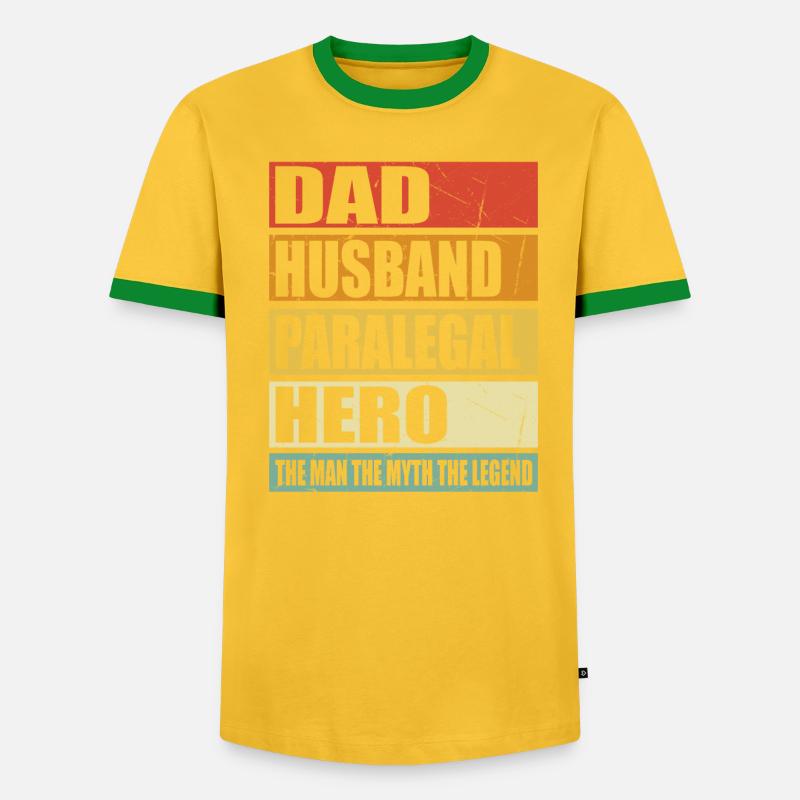 Vater Ehemann Rechtsanwaltsfachangestellte Held - Männer Kontrast-T-Shirt - undefined