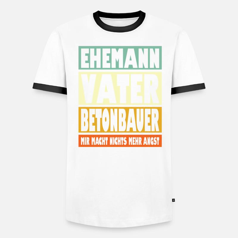 Betonbauer Vater Ehemann Held Männer Kontrast-T-Shirt