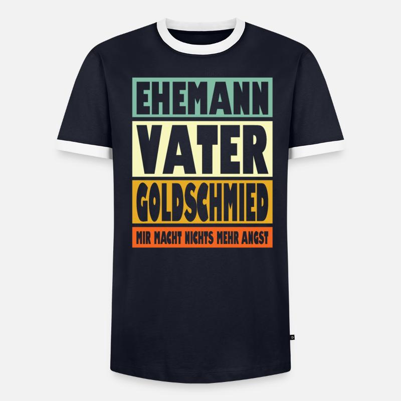 Gleisbauer Vater Ehemann Held Männer Kontrast-T-Shirt