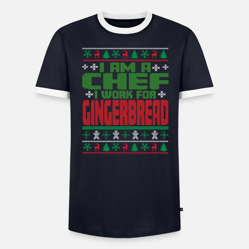 Citation du chef Noël T-shirt contrasté Homme