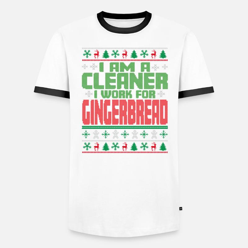 Dicton de Noël plus propre T-shirt contrasté Homme
