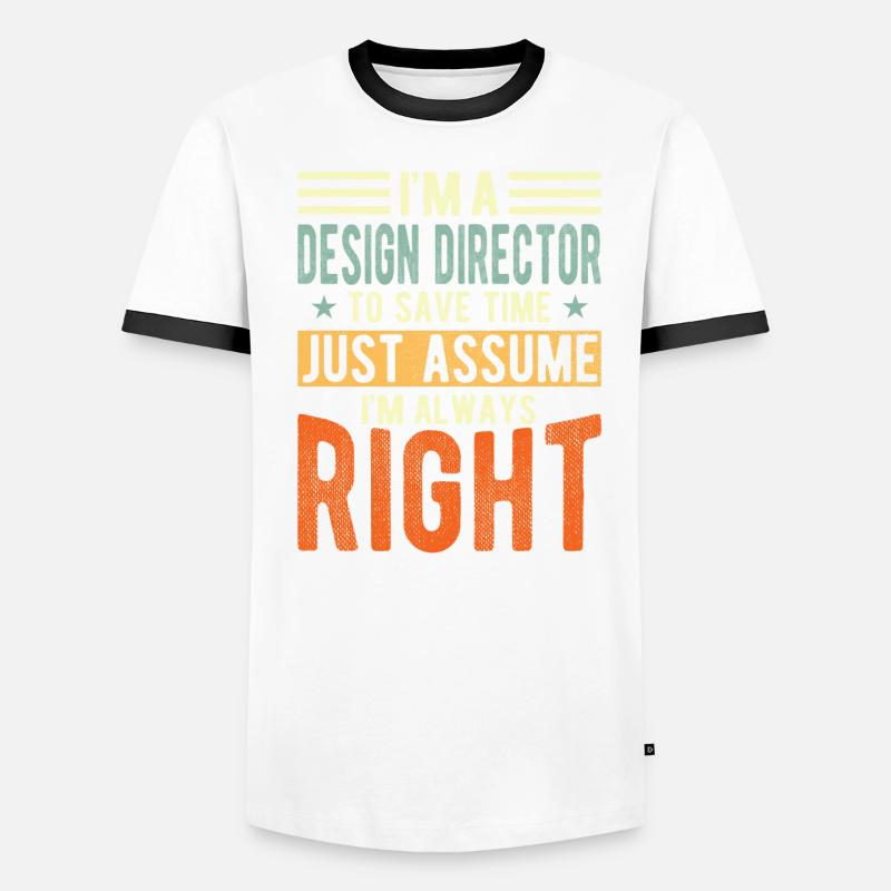Directeur de conception T-shirt contrasté Homme