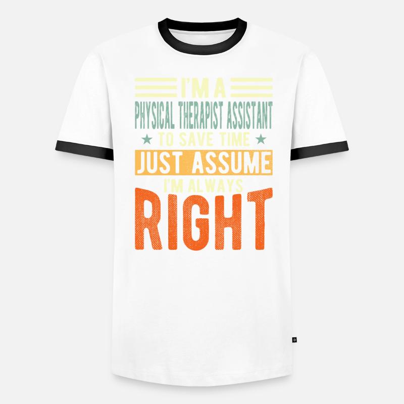 Assistante physiothérapeute T-shirt contrasté Homme