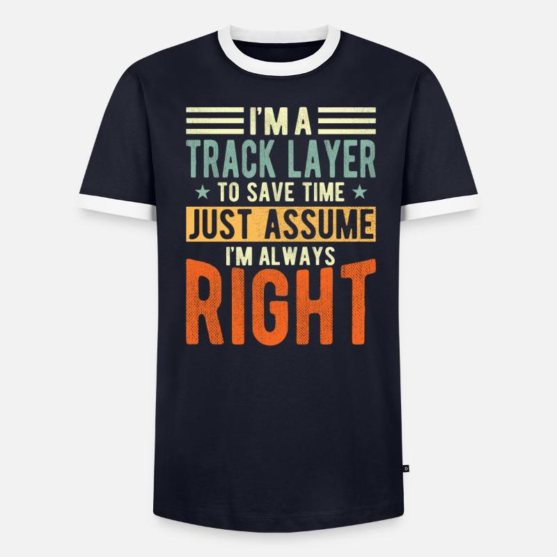 Track layer Men's Ringer Shirt