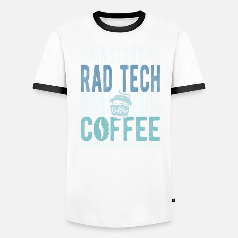Rad Tech Kaffee Spruch Männer Kontrast-T-Shirt