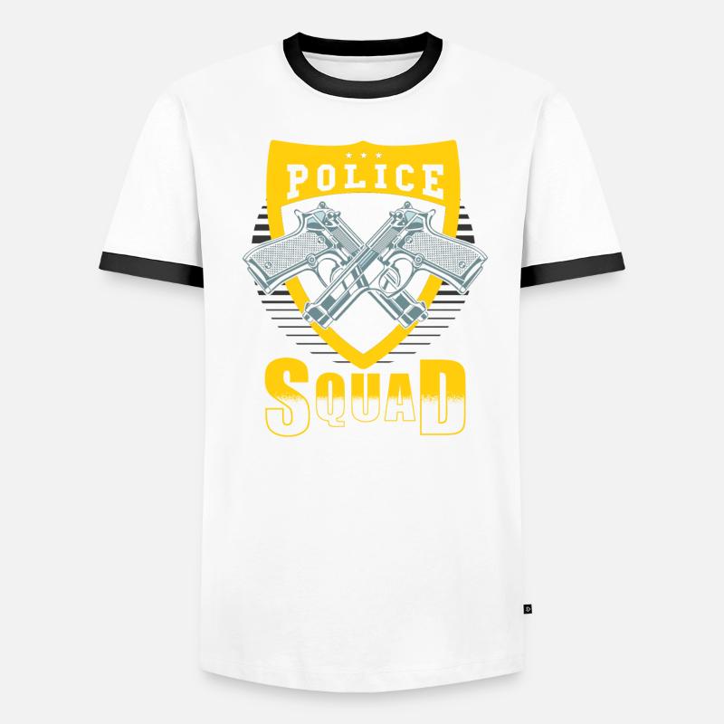 Police Command Men's Ringer Shirt