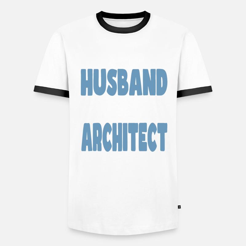 Fière épouse d’un sacré bon architecte T-shirt contrasté Homme