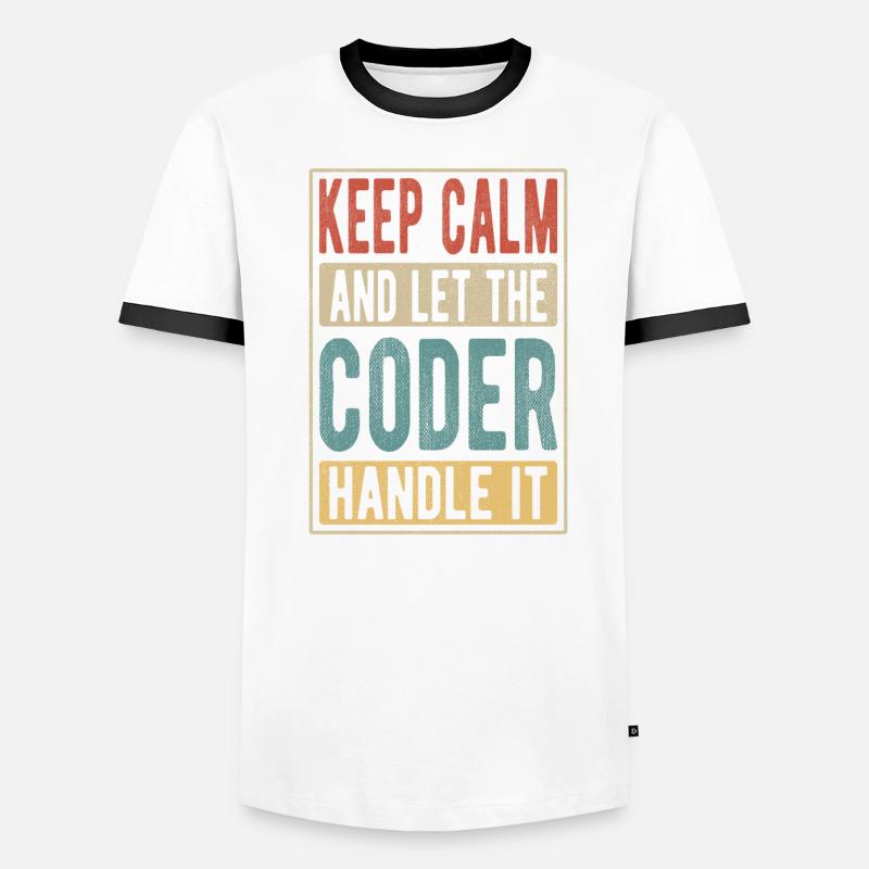 Coder Retro Gift Men's Ringer Shirt