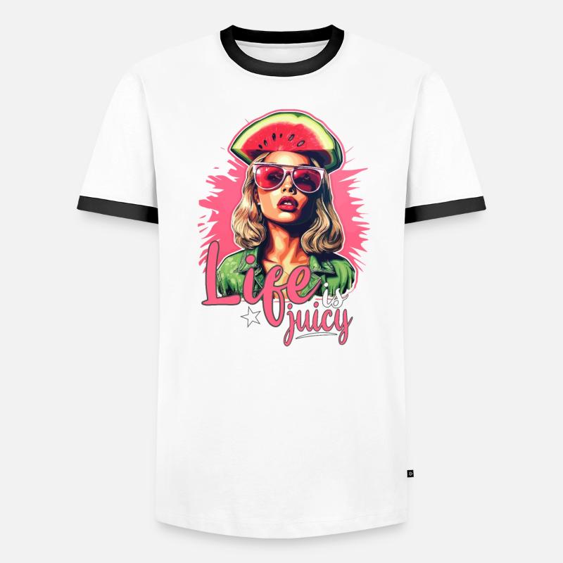 Pastèque Été T-shirt contrasté Homme