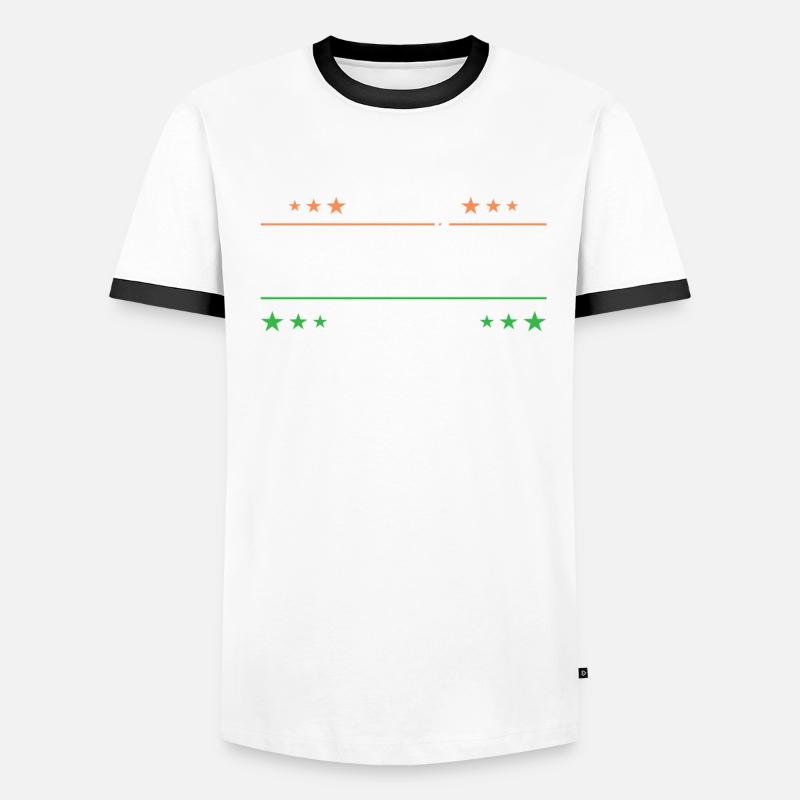 Ne me forcez pas à utiliser ma voix indienne. T-shirt contrasté Homme