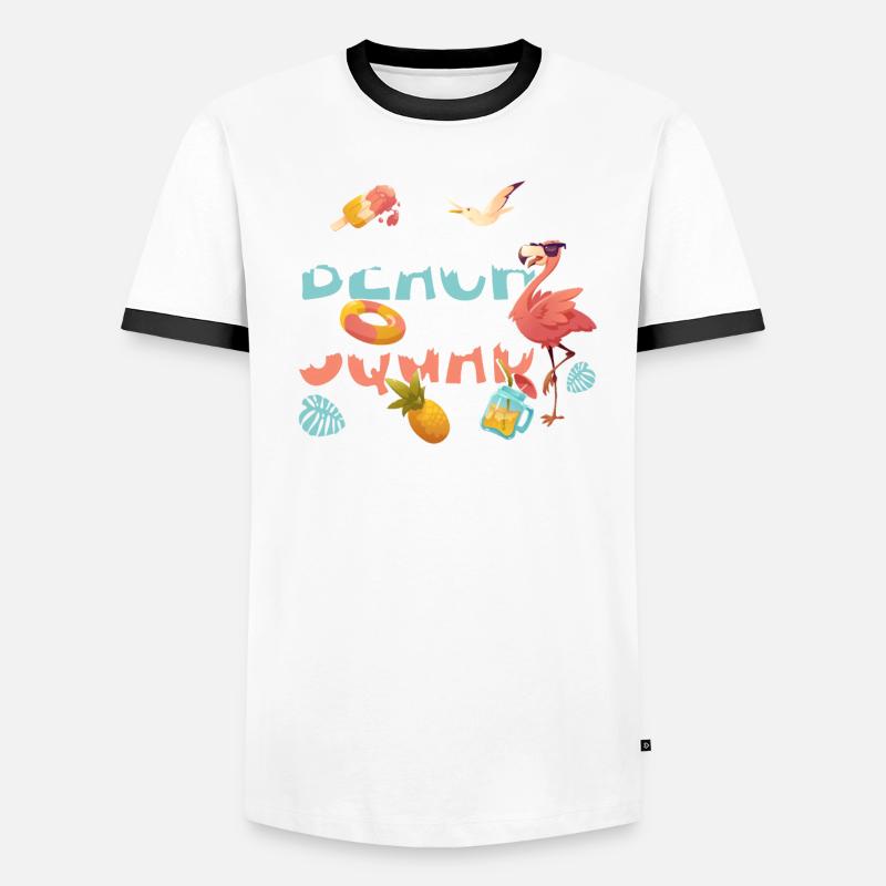 Zookeeper Vacation Beach Group T-shirt contrasté Homme