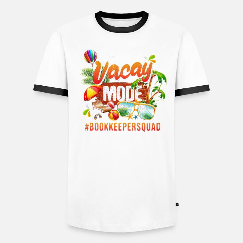 Comptable Vacation Group #Bookkeepersquad T-shirt contrasté Homme