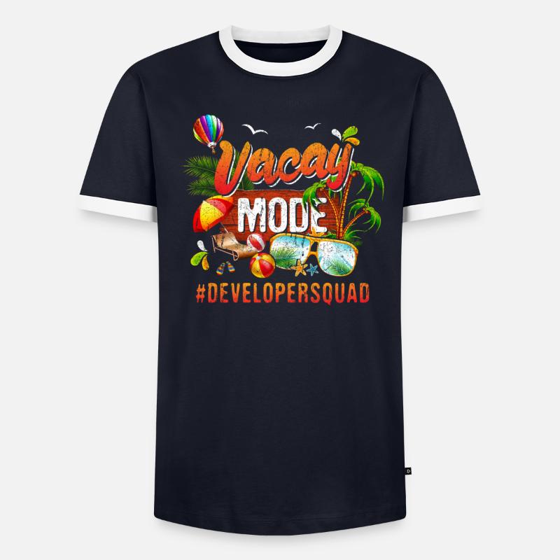 Developer Vacation Group #Developersquad - Men's Ringer Shirt - undefined