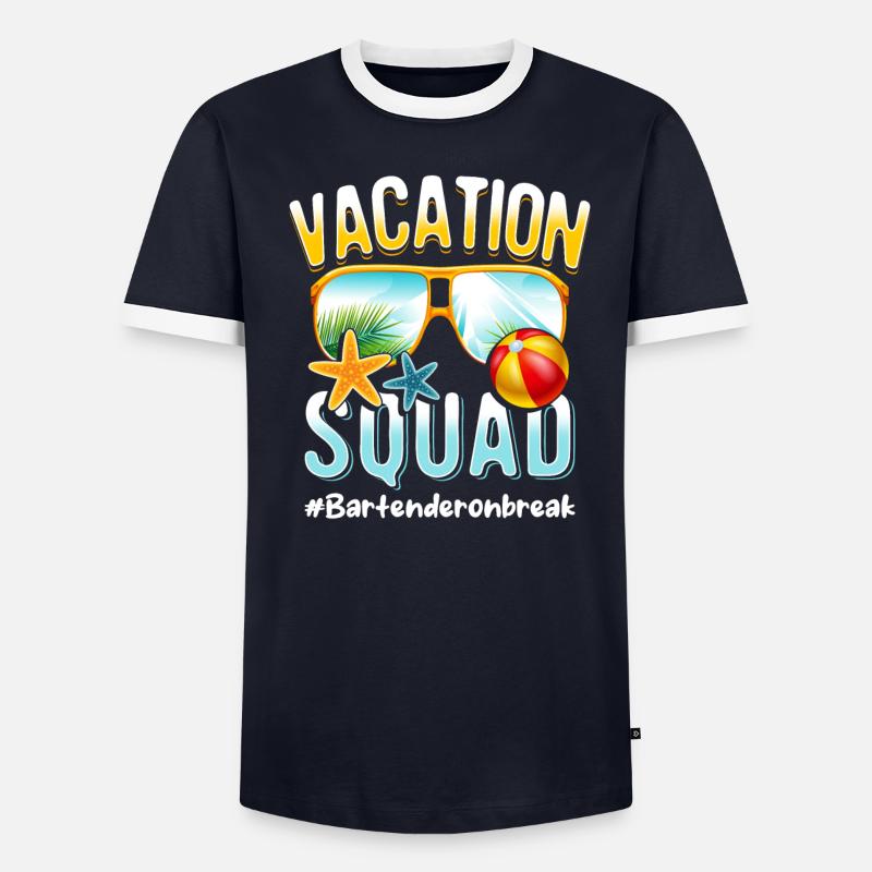 Bartender Vacation Squad #Bartenderonbreak - Men's Ringer Shirt - undefined