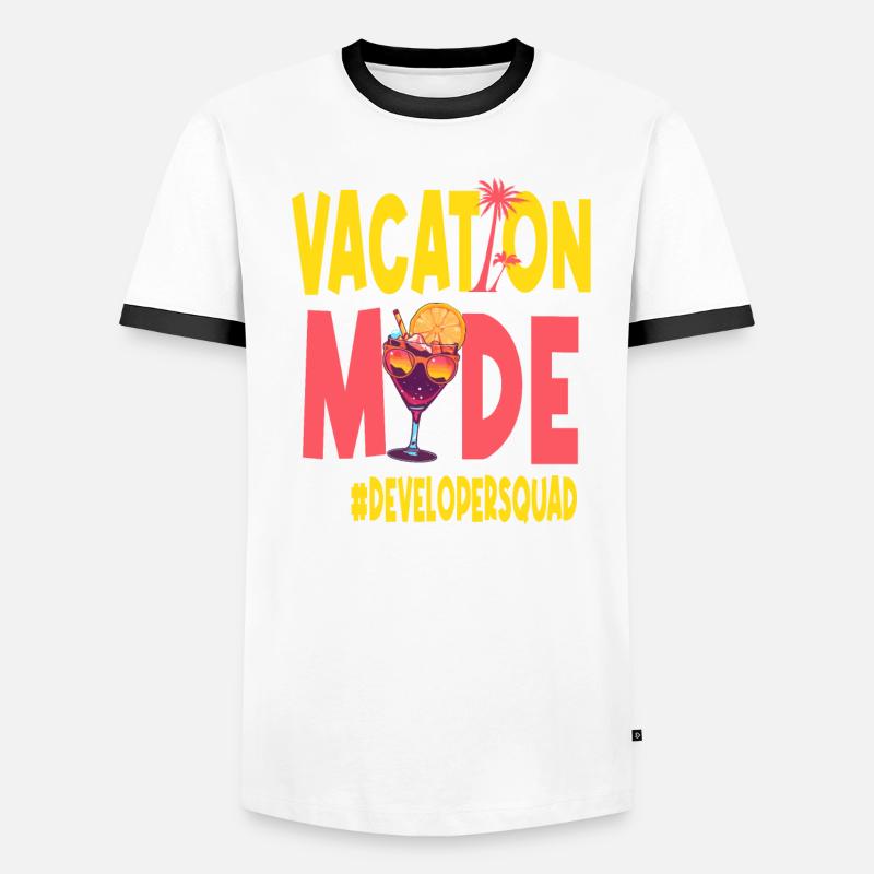 Développeur Vacances Vacy Mode Developersquad T-shirt contrasté Homme